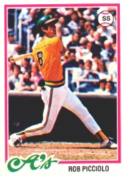 1978 Topps Baseball Cards      528     Rob Picciolo RC